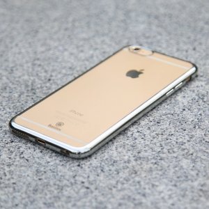 Силіконовий чохол Baseus Shining сріблястий для iPhone 6/6S