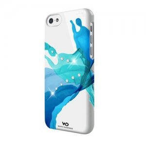 Чехол-накладка для Apple iPhone 5C - White Diamonds Liquids синий
