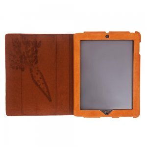 Чохол-книжка для Apple iPad 4/3/2 - Dublon Leatherworks Smart Perfect помаранчевий