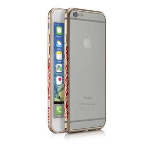 Бампер із малюнком iBacks Cameo Flame золотий для iPhone 6