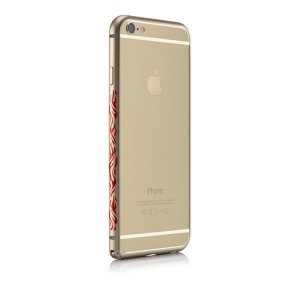 Чехол-бампер для iPhone 6 Plus/6S Plus - iBacks Flame золотистый