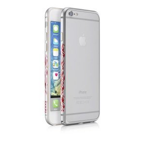 Чехол-бампер для iPhone 6 Plus/6S Plus - iBacks Flame серебритистый