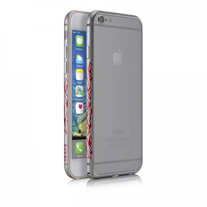 Чехол-бампер для iPhone 6 Plus/6S Plus - iBacks Flame серый