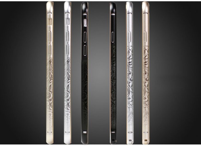 Чехол-бампер для iPhone 6 Plus/6S Plus - iBacks Venezia серый Чехол-бампер для iPhone 6 Plus/6S Plus - iBacks Venezia серый