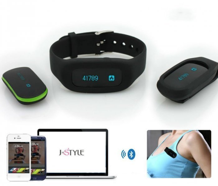 Фитнес браслет J-Style 3D сенсор Bluetooth 4.0 черный Фитнес браслет J-Style 3D сенсор Bluetooth 4.0 черный