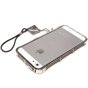 Чехол-бампер для Apple iPhone 5/5S - iMatch Stainless Steel серебристый
