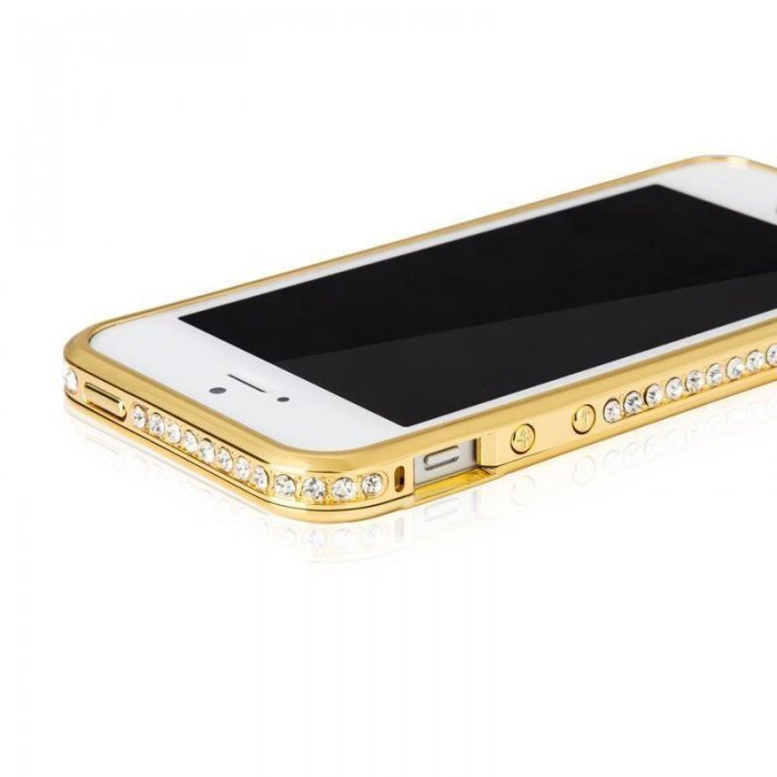 Чехол-бампер для Apple iPhone 5/5S Diamond Crystal золотистый Чехол-бампер для Apple iPhone 5/5S Diamond Crystal золотистый