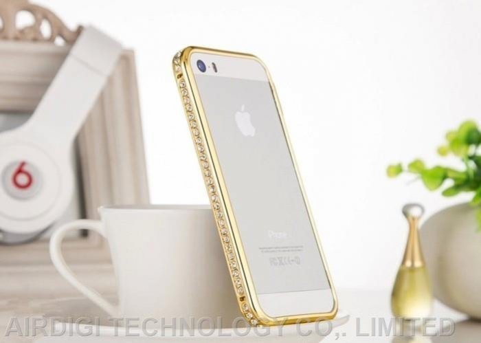 Чехол-бампер для Apple iPhone 5/5S Diamond Crystal золотистый Чехол-бампер для Apple iPhone 5/5S Diamond Crystal золотистый