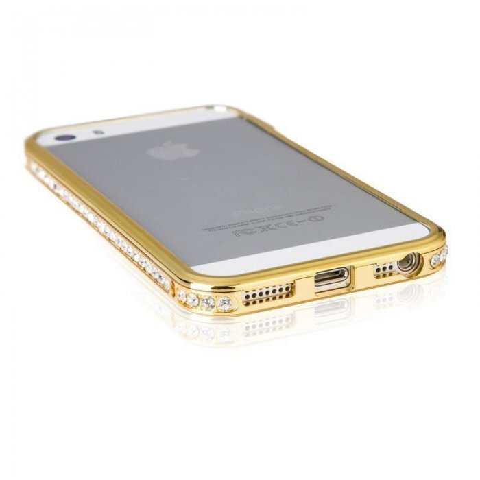 Чехол-бампер для Apple iPhone 5/5S Diamond Crystal золотистый Чехол-бампер для Apple iPhone 5/5S Diamond Crystal золотистый
