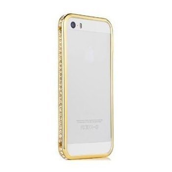 Чехол-бампер для Apple iPhone 5/5S Diamond Crystal золотистый