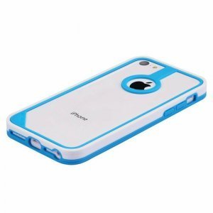 Бампер Baseus New Age голубой + белый для iPhone 5C