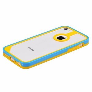 Бампер Baseus New Age желтый + голубой для iPhone 5C