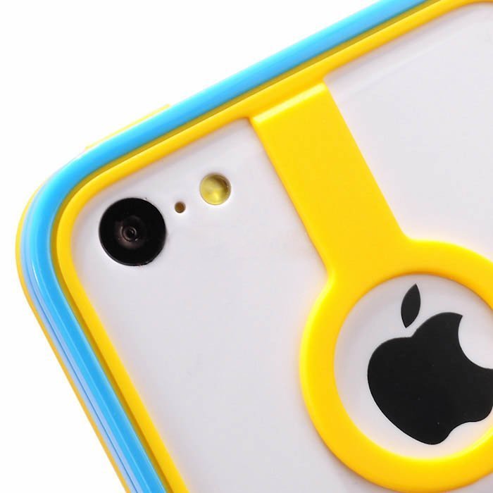 Бампер Baseus New Age желтый + голубой для iPhone 5C