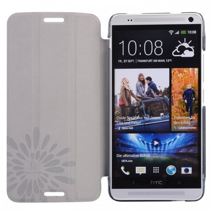 Чохол (книга) Baseus Folio чорний для HTC One MAX T6