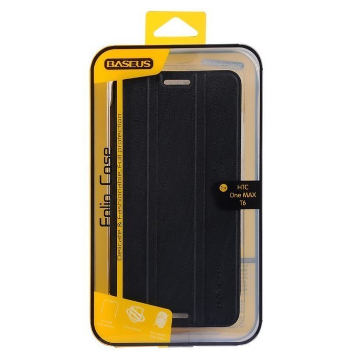 Чохол (книга) Baseus Folio чорний для HTC One MAX T6