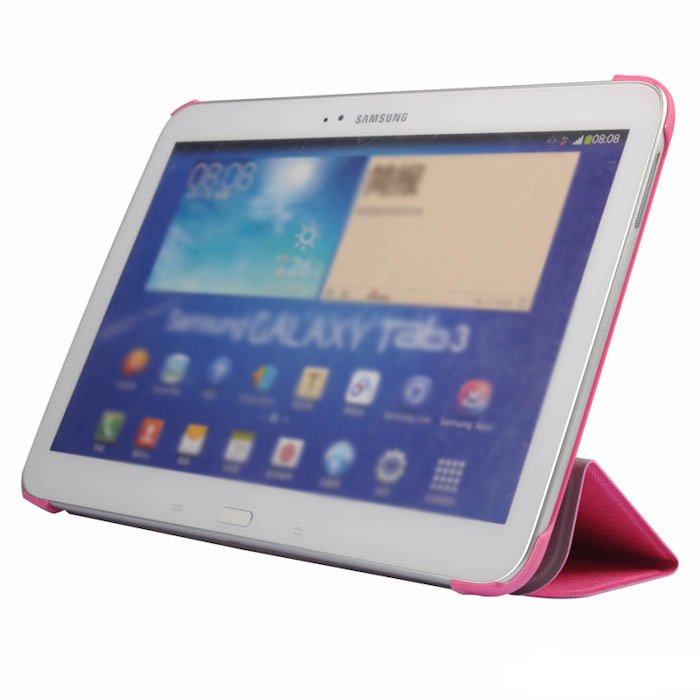 Чохол (книжка) BASEUS Folio рожевий Samsung Tab 3 10.1