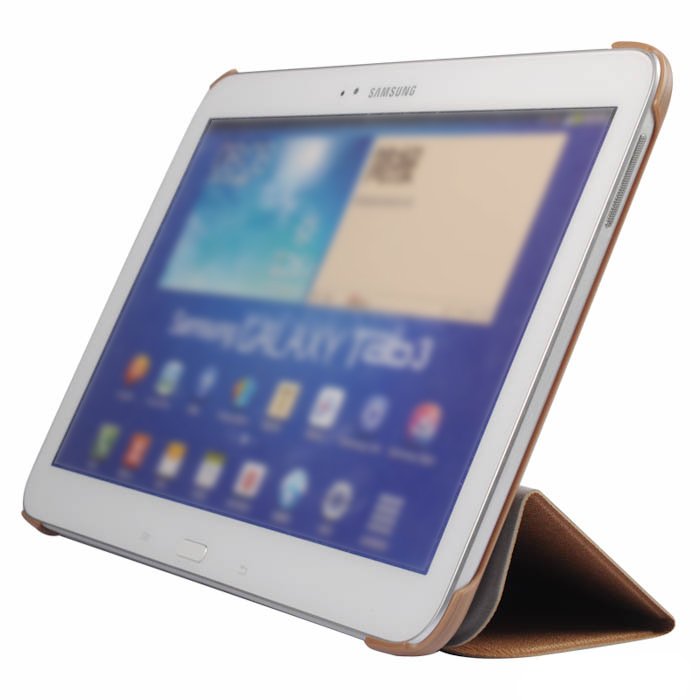 Чохол (книжка) BASEUS Folio коричневий Samsung Tab 3 10.1