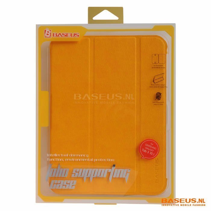Чохол (книга) BASEUS Folio жовтий для Samsung Tab 3 10.1