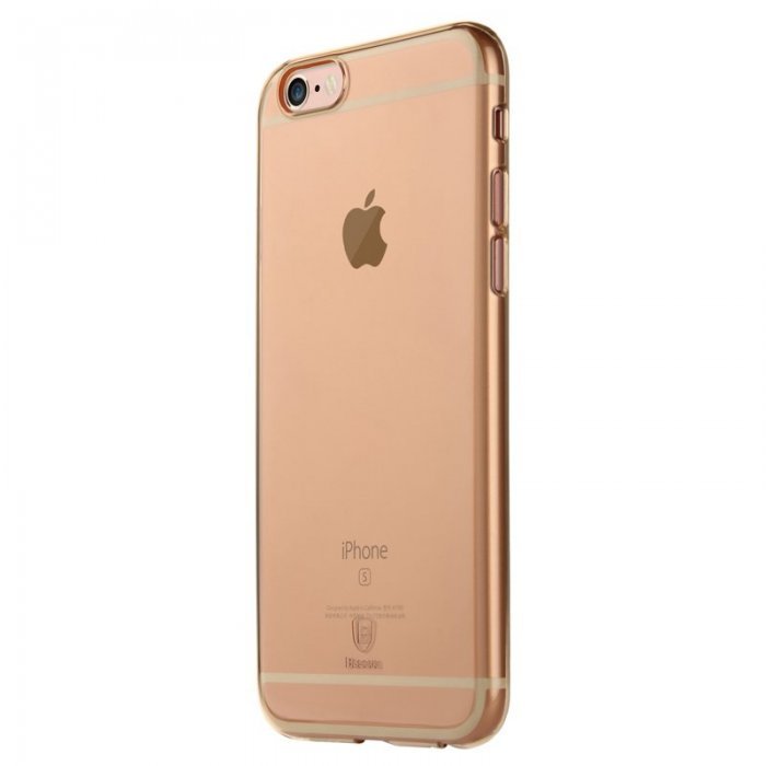 Полупрозрачный чехол Baseus Clear золотой для iPhone 6/6S Полупрозрачный чехол Baseus Clear золотой для iPhone 6/6S