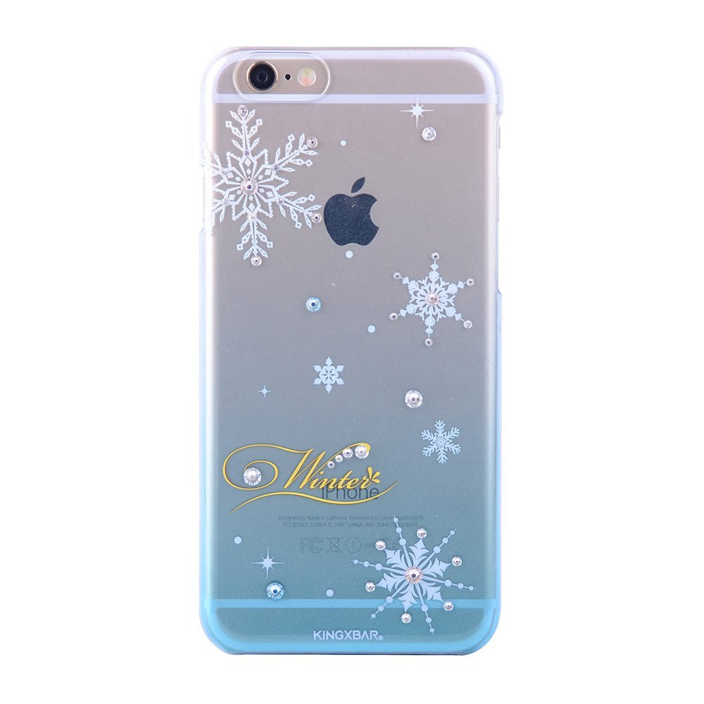 Чехол-накладка для Apple iPhone 6/6S - Kingxbar Christmas Winter голубой