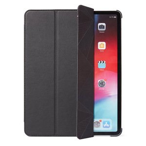 Кожаный чехол-книжка Decoded Slim Cover для iPad Pro 12.9" (2021/2020/2018) из итальянской кожи премиального качества, черный (D21IPAP129SC2BK)