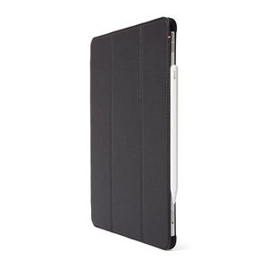 Шкіряний чохол-книжка Decoded Slim Cover для iPad Pro 12.9" (2021/2020/2018) з італійської шкіри преміальної якості, чорний (D21IPAP129SC2BK)