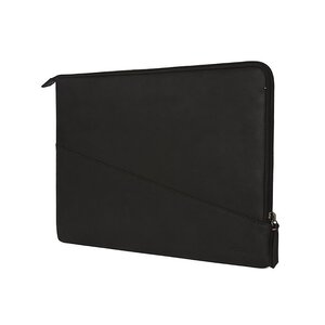 Шкіряний чохол-папка Decoded Waxed Slim Sleeve чорний для Macbook 15" (D8SS15WXBK)