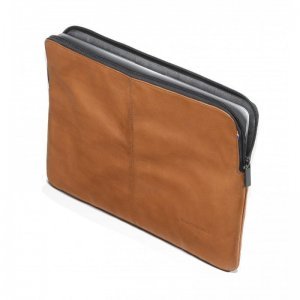 Кожаный чехол Decoded Sleeve with Zipper Pocket коричневый для MacBook 12" (D4SS12BN)
