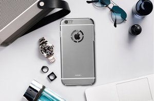 Чохол із стразами iBacks Armour Crystal Cartier сірий для iPhone 6 Plus/6S Plus
