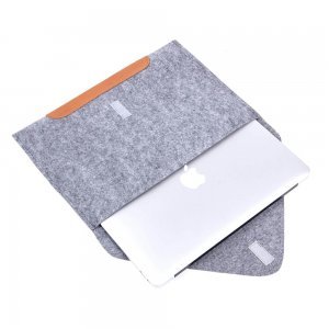 Чохол-конверт Gmakin GM10 сірий + коричневий для MacBook Air 13"/Pro 13"/Pro 13" Retina