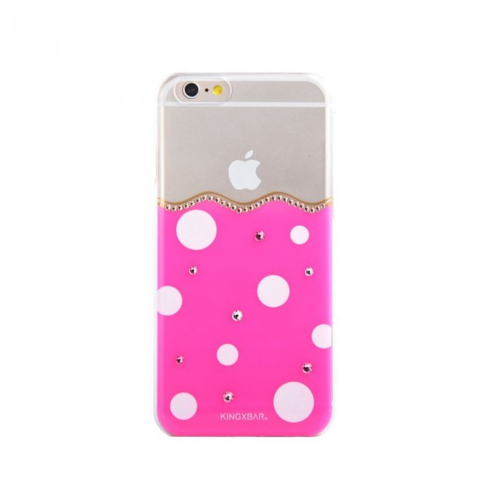 Чехол-накладка для Apple iPhone 6/6S - Kingxbar Polka-Dot розовый