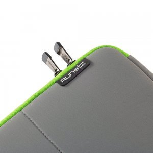 Чохол-кишеня для Apple MacBook Pro 15"/Pro Retina 15" - Runetz Neoprene Sleeve сірий + зелений