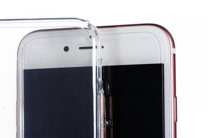 Силиконовый чехол COTEetCI ABS прозрачный + розовый для iPhone 6/6s Plus Силиконовый чехол COTEetCI ABS прозрачный + розовый для iPhone 6/6s Plus