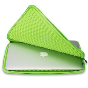 Чохол-кишеня для Apple MacBook 13" - Runetz Neoprene Sleeve сірий + зелений