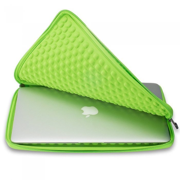 Чохол-кишеня для Apple MacBook 13" - Runetz Neoprene Sleeve сірий + зелений Чохол-кишеня для Apple MacBook 13" - Runetz Neoprene Sleeve сірий + зелений