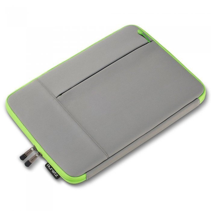 Чохол-кишеня для Apple MacBook 13" - Runetz Neoprene Sleeve сірий + зелений Чохол-кишеня для Apple MacBook 13" - Runetz Neoprene Sleeve сірий + зелений