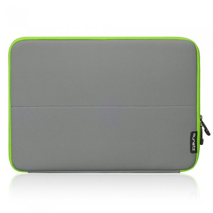 Чохол-кишеня для Apple MacBook 13" - Runetz Neoprene Sleeve сірий + зелений Чохол-кишеня для Apple MacBook 13" - Runetz Neoprene Sleeve сірий + зелений