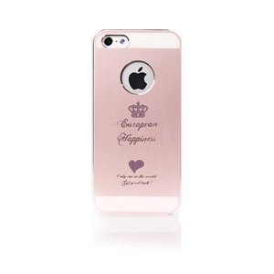 Чохол-накладка для Apple iPhone 5 / 5S / SE - iBacks Cameo Crown рожевий