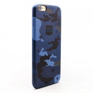 Ультратонкий чехол CaseStudi Military синий для iPhone 6/6S