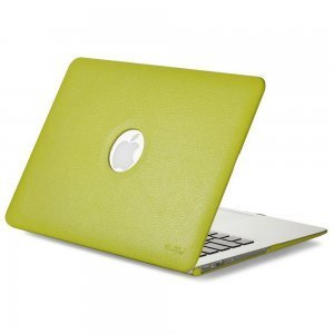 Чохол для Apple MacBook Air 13" - Kuzy Leather Hard Case зелений