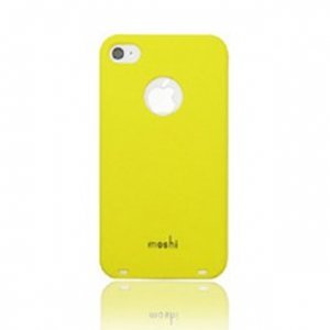 Чехол-накладка для Apple iPhone 4/4S - Moshi iGlaze 4 желтый