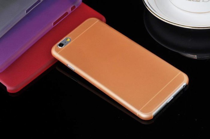 Чехол-накладка для Apple iPhone 6 Plus - Ultrathin Frosted оранжевый