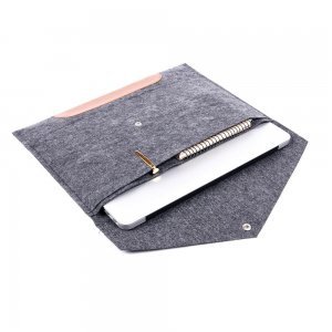 Чохол-конверт Gmakin GM11 сірий + коричневий для MacBook Air 13"/Pro 13"/Pro 13" Retina