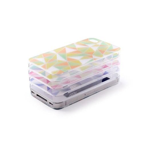 Чехол-накладка для Apple iPhone 4/4S - ROCK Azure Stone Series разноцветный