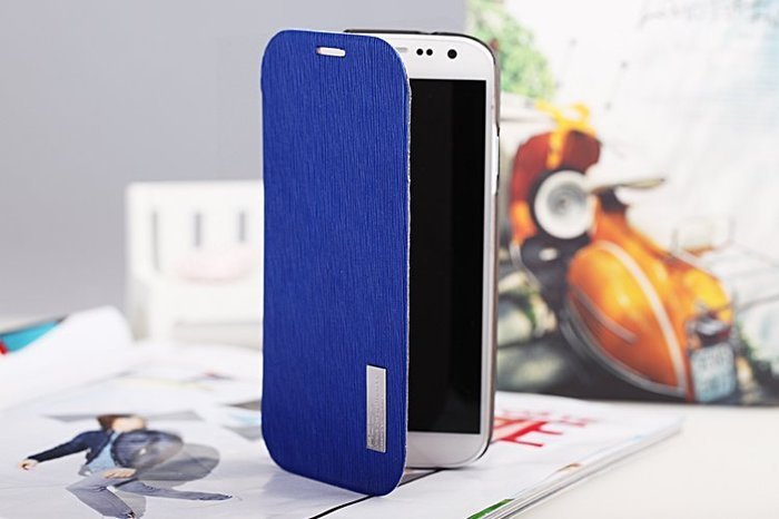 Чохол-книжка для Samsung Galaxy S4 - ROCK Elegant синій