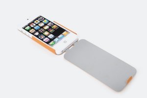 Чехол-флиппер для Apple iPhone 5/5S - ROCK Eternal оранжевый