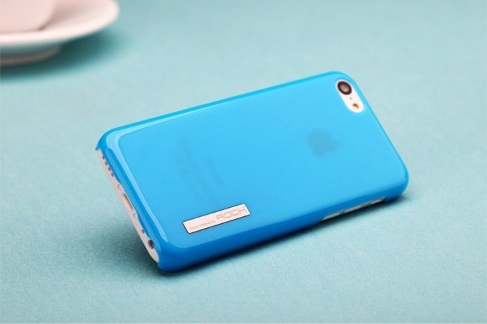 Пластиковый чехол ROCK Ethereal голубой для iPhone 5C