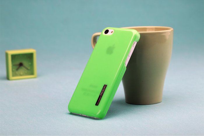 Пластиковый чехол ROCK Ethereal зеленый для iPhone 5C