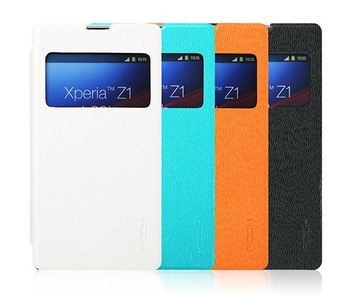 Чохол-книжка для Sony Xperia Z1 - ROCK Excel блакитний