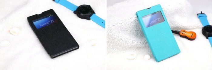 Чохол-книжка для Sony Xperia Z1 - ROCK Excel блакитний